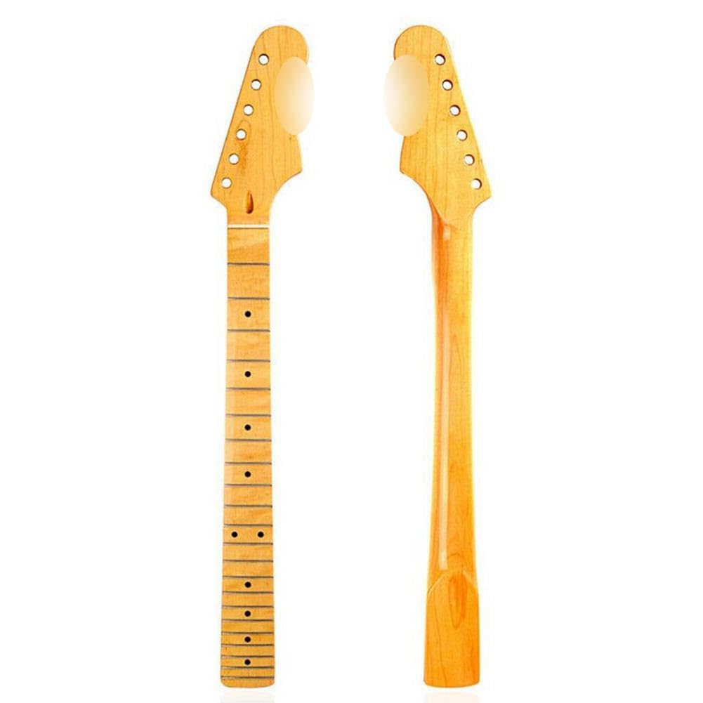 RuiJOTWAT 22 Fret Replacement Maple Neck Fingerboard For Strat St Stratocaster (Lacquer)