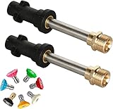 LiuSj JUnSt Auto-Messing-Druckscheibenpistole auf M22 14mm Außengelenk für K2 K3 K4 K5 K6 K7 Auto-Waschzubehör, 2000 PSI