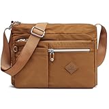 ETidy Medium Crossbody Bag For Women Waterproof Lightweight Casual Shoulder Handbag Purse(Yellow