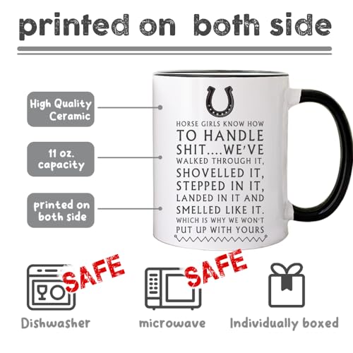 Funny Horse Mugs Coffee, Taza para amantes de caballos miniatura 2