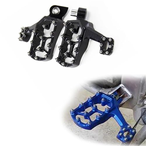 Repose-pieds Moto Grip Antidérapant pour Pédales YZ85 Noir