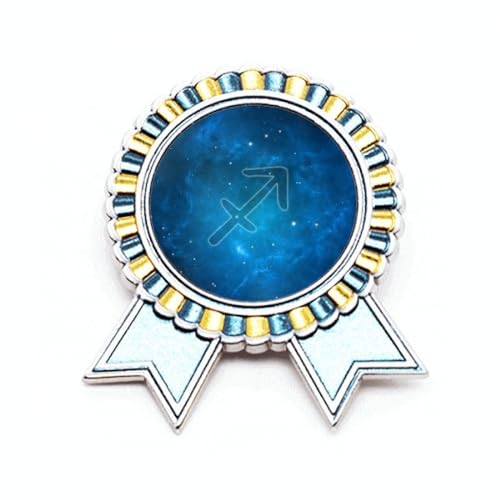 Broche Sagittaire Nuit Étoilée en métal ciselé élégance zodiaque