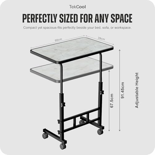 Image of Multi-Purpose Laptop Table, Study Table| Bed Table| Adjustable Height, Portable for Office, Work Form Home | DIY Table, Easy to Assemble, Engineered (DH-Light)