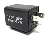  Blinkrelais Blinkerrelais Blinkergeber, 3-Polig, 12V für Motorrad