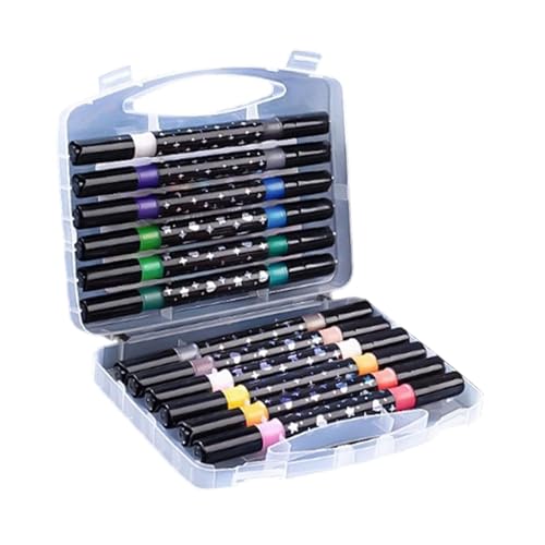 Kioware �O���b�^�[�y�� �}�[�J�[�y�� �J���[�`��p �_�u���w�b�h�A�[�g�}�[�J�[ �O���b�^�[�y�C���g �w�Z ���̎q �� ��l �q���p, 12�{