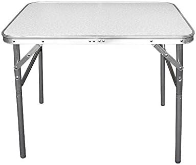 Wohagaยฎ folding aluminium camping table with carrying function, 75 x 55 x 60ย cm