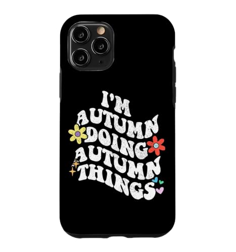 Retro Groovy Im AUTUMN Doing AUTUMN Things Funny Mother �X�}�z�P�[�X iPhone 11 Pro �p