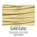 Artistic Wire, 22 Gauge Silver Plated Tarnish Resistant Colored Copper Craft Wire, Gold Color, 10 yd