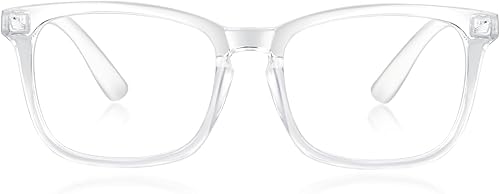 Gafas de bloqueo de luz azul para mujereshombres, marco transparente, anteojos cuadrados para computadora y juegos