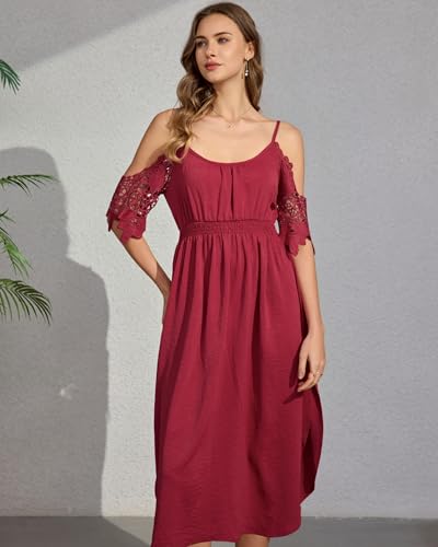 40% Off Women's Summer Spaghetti Strap Midi Dress - Image 5