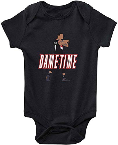 Shedd Shirts Black Portland Lillard It's Dame Time Baby 1 Piece #TOP11