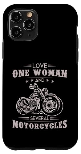 I Love One Woman and Sseveral Motorcycle Biker �X�}�z�P�[�X iPhone 11 Pro �p