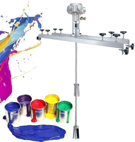 1 Ton Pneumatic Mixer Machine, 1000L Air Agitator for Paint Mixing, Heavy-Duty Paint Stirring Equipment, Small Five Cylinder Mixer for Efficient Mixing