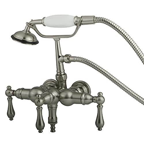 50% Off Discount Kingston Brass CC19T8 Vintage Leg Tub Fill with Hand shower, Brushed Nickel 50% Off Discount Kingston Brass CC19T8 Vintage Leg Tub Fill with Hand shower, Brushed Nickel