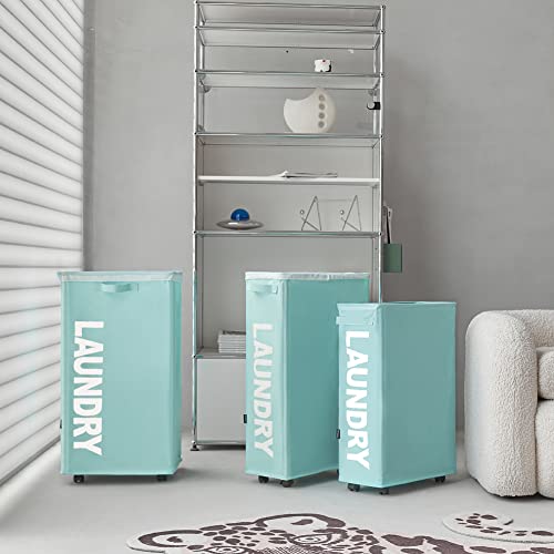 Totanki T0203LBM 25 Inch Rolling Slim Laundry Basket thumb #7