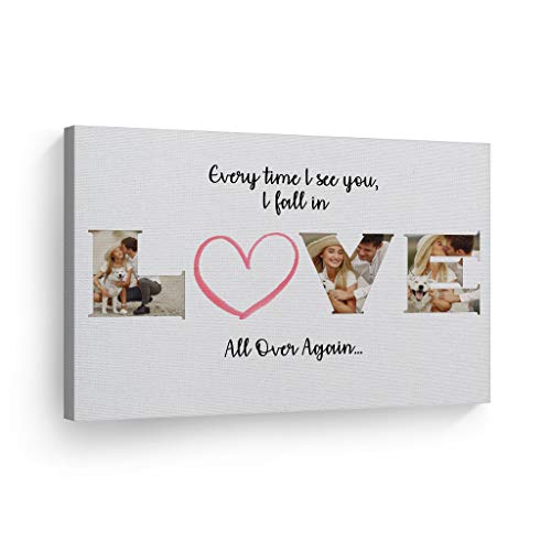 Custom Photo Print Canvas 11x17 with Your Images (Collage) - Ready to Hang