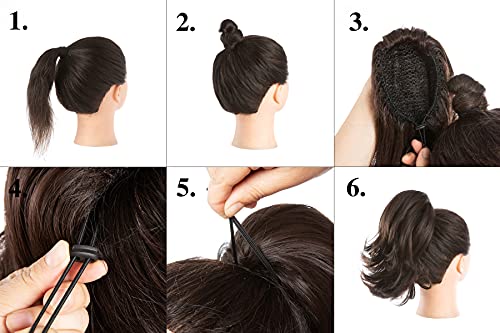 Cjl Hair Short Claw Clip Ponytail Extension Drawstring Curly Fake Faux Jaw Balayage Hairpiece Hair Piece Wavy High Pony Tails Synthetic Heat Friendly Fiber For Women Girls Kids #TOP5