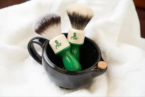 Zingari Man Shaving Kit For Men, Gift Box Includes Synthetic Shaving Brush, All Purpose Brush Cleaner And Rambler Shave Soap #TOP4