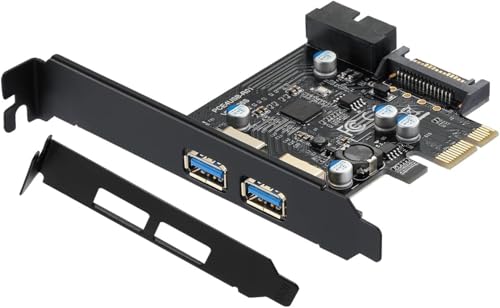 Scheda Di Estensione USB 3.0 PCI Express - 2 Porte Frontali Per PC Desktop - Foto 4
