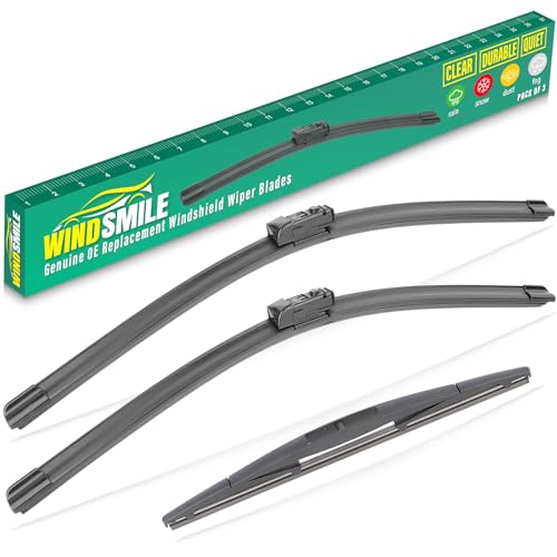 26" 16" 14" Windshield Wiper Blades Replacement for Toyota CHR C-HR 2018 2019 2020 2021 2022 Premium All Weather Front Rear Wipers Set - OEM Quality (Pack of 3) by WINDSMILE - Used condition - US$14.55