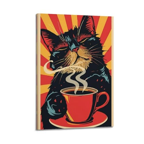 Affiches de chat et café vintage pour réchauffer l'ambiance de la chambre