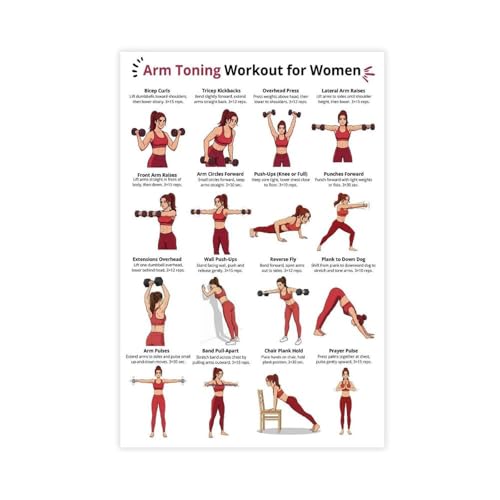Poster sur toile haltères femme pour bureau et espace de sport
