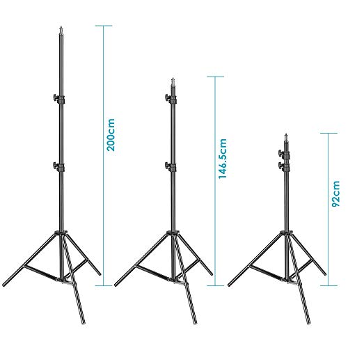 Kit de Iluminação com Softbox 50x70cm, 4 Lâmpadas de 30w e Tripé de iluminação