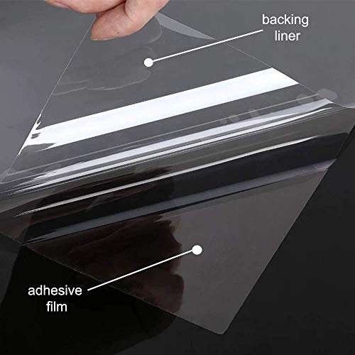 Clear Window Security Film Adhesive Anti Shatter Safety Window Glass Protection Sticker Heat Control Anti Uv For Home And Office 2Mil, 35.4Inch X 33Feet #TOP1