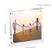 HESIN Acrylic Photo Frame Double Sided Frameless Magnetic Picture Frame for 5