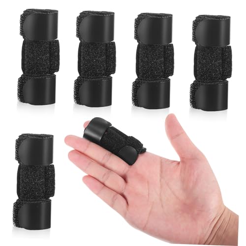 HAPINARY 5 Pcs Splint Five-color Set Splint for Middle Pinky Splint Support Braces Joint Fixing Band Elastic Splint Thumb Splints Velvet