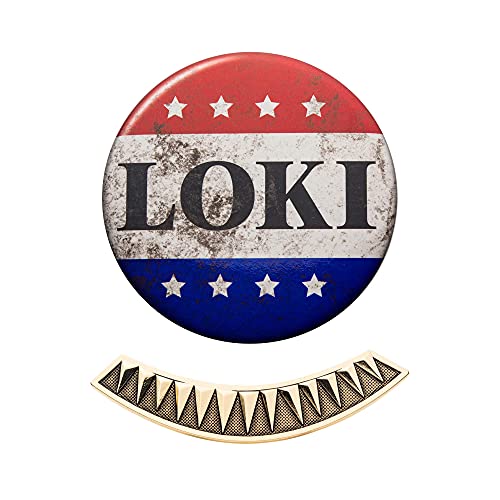 Marvel Loki Réplica Campaña Pin y Tie Bar Collector Box Set