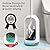HAMITOR Toilet Brush and Holder Set: 2 Pack Curved Design Bathroom Toilet Bowl Cleaner Brush for Deep Cleaning Under Rim- Flexible Bristles Toilet Scrubber with Long Handle- Modern Travel RV Tools