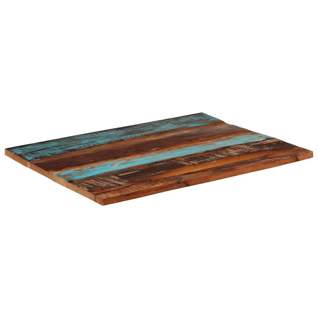 Rechteckige Tischplatte 70x90 cm aus Massivholz Altholz Naturprodukt Robustes Zubehör für DIY BAU Möbel Esszimmer Wohnzimmer Küche Büro Garten