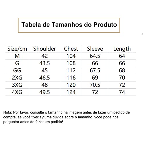 Jaqueta Masculina Quente com Zíper Outono Inverno Jaqueta Casual, Inverno Quente Casaco Espessamento