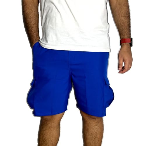 شورت باجي جبردين خفيف (ازرق، XL)، من جرووي، للرجال