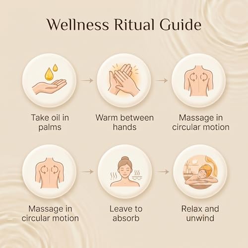 Image of AROMATICO Ayurvedic Massage Oil - Herbal Massage Oil with Traditional Ayurvedic Herbs, Almond & Sesame for Muscle Relaxing, Stress Relief & Daily Abhyanga | 300ml