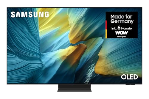 SAMSUNG OLED S95F 77 Zoll (195 cm) 4K Fernseher, Antireflexion, NQ4 AI Gen3 Prozessor, OLED HDR Pro, Gaming Hub, Motion Xcelerator 165Hz, 4K Upscaling, Dolby Atmos, Samsung Vision AI Smart TV