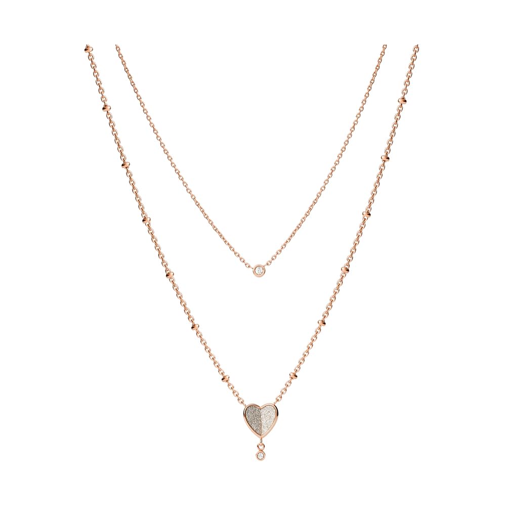 Fossil Vintage Glitz Rose Gold Necklace JF03648791 For Women (B0BN3MY1SD) Amazon Price History, Amazon Price Tracker