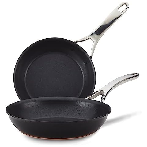 Anolon Nouvelle Copper Nonstick Frying Pan Set Cover