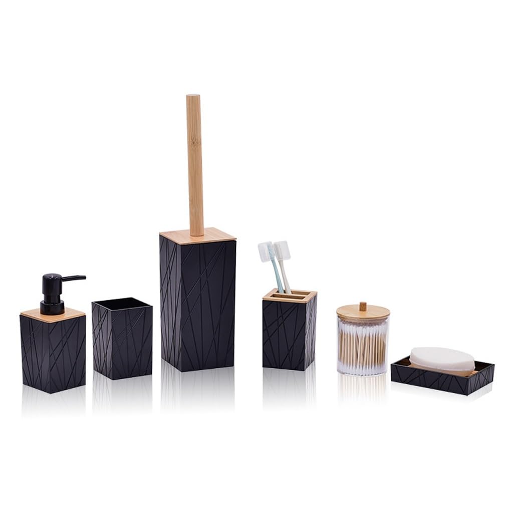 Juego de artículos de tocador con tazas de enjuague y cepillado para baño pack de 3 piezas