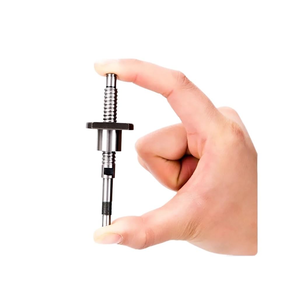 HWWEI SFK0802 Miniature Ball Screw SFK0802 60 80 100 150 180 200mm C7 Roller Ballscrew With Single Ball Nut For CNC Parts (Size : 80mm)