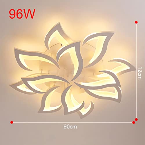 Plafonnier LED moderne fleur de lys luminaire intensité variable