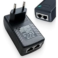 Gigabit - Adaptador de inyector PoE (48 V, 30 W, para