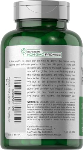 Horbäach CL3115 Valerian Root Capsules | 2400 Mg | 150 Count | Extract Supplement thumb #2