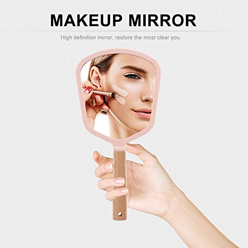 Image of Makeup Mirror with Magnification, for Desk Make Up, Magnifying Hand Held Mirror (Sky Blue)
