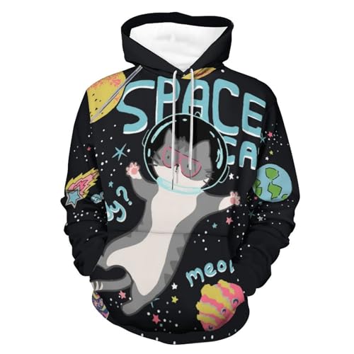 Hoody sweatshirt pull homme femme motif galaxie astronomie taille S
