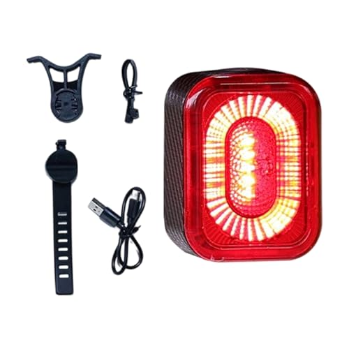 Luces Traseras Bicicleta | Detección Inteligente De Frenos Con Indicador De Batería,Luz Bicicleta Seguridad Detección Frenos | Para Carretera Montaña Ciclismo Conducción Noche Senderismo Al Aire Libre