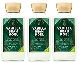 Bath and Body Works Vanilla Bean Noel Body Lotion Value Pack - Set of 3 Body Lotion - Full Size