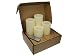 Flameless Candles; LED Candles with Remote Control, Pillar Real Wax Candles, 3-inch, 4-inch, 5-inch and 6-inch Candles Set of 4 (ROUND EDGE)