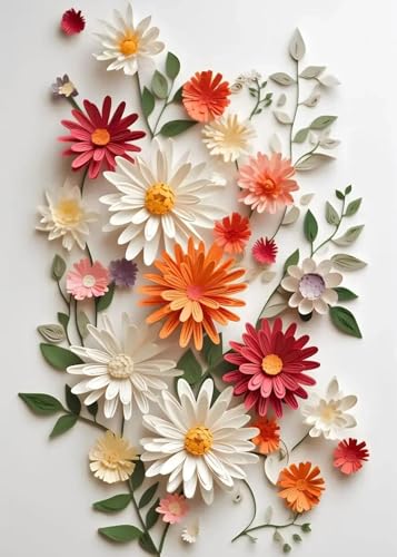 Art mural fleurs 3D salon impression sur toile moderne 40x60